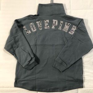 Victoria’s Secret VS LOVE PINK Logo Everyday Lounge Cowl Neck Pullover M NWT ❤️